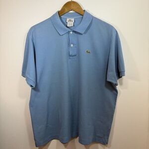 Mens Lacoste Short Sleeve, Polo Shirt Size 7 Blue